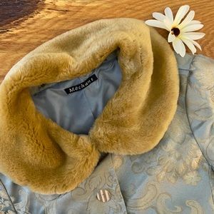 Merchant Faux Fur Collar Lined blazer